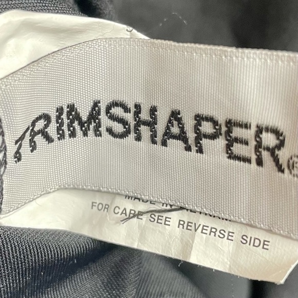 Trimshaper Black Jeweled One Piece Swimsuit with Stud Embellishment Size 12 - Picture 8 of 9